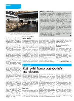 5.328 l de lait fourrage grossier/vache/an chez Fafchamps 5.328 l de lait fourrage grossier/vache/an chez Fafchamps