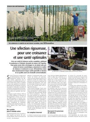 Une sélection rigoureuse, pour une croissanceet une santé optimales Une sélection rigoureuse, pour une croissanceet une santé optimales