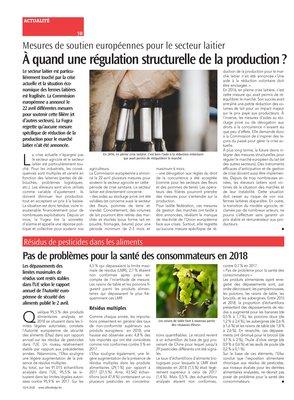 À quand une régulation structurelle de la production? À quand une régulation structurelle de la production?