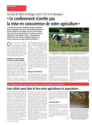 «Le confinement n’arrête pasla mise en concurrence de notre agriculture» «Le confinement n’arrête pasla mise en concurrence de notre agriculture»