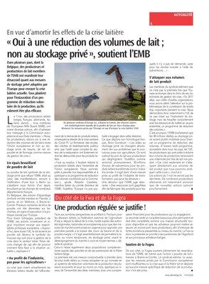 Une production régulée se justifie! Une production régulée se justifie!
