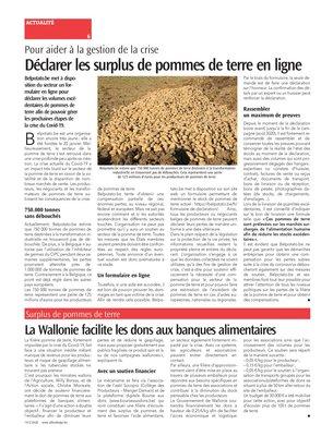 Déclarer les surplus de pommes de terre en ligne Déclarer les surplus de pommes de terre en ligne