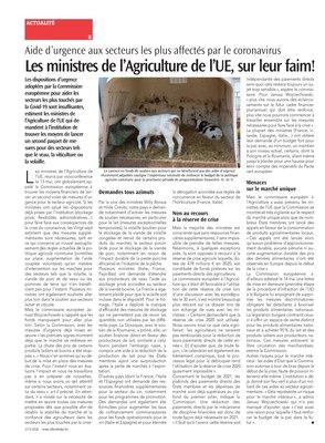 Les ministres de l’Agriculture de l’UE, sur leur faim! Les ministres de l’Agriculture de l’UE, sur leur faim!