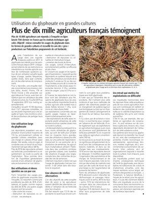 Plus de dix mille agriculteurs français témoignent