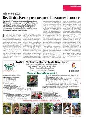 Des étudiants-entrepreneurs pour transformer le monde Des étudiants-entrepreneurs pour transformer le monde