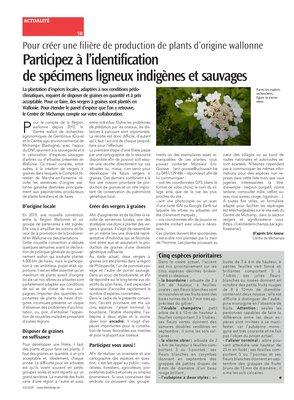 Participez à l’identificationde spécimens ligneux indigènes et sauvages Participez à l’identificationde spécimens ligneux indigènes et sauvages