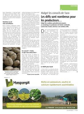 «L’optimisation des cultures reste notre objectif!» «L’optimisation des cultures reste notre objectif!»