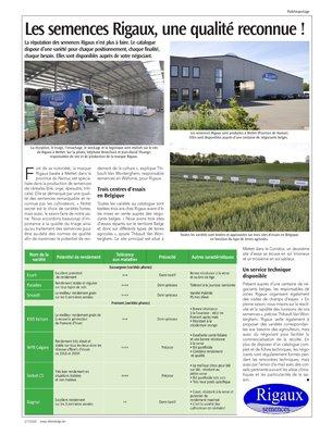 Les semences Rigaux, une qualité reconnue !