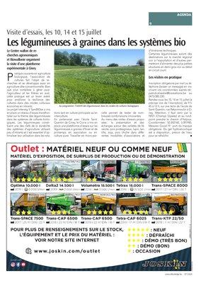 Les légumineuses à graines dans les systèmes bio Les légumineuses à graines dans les systèmes bio