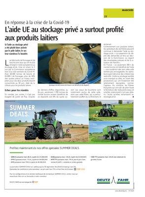 L’aide UE au stockage privé a surtout profité aux produits laitiers L’aide UE au stockage privé a surtout profité aux produits laitiers