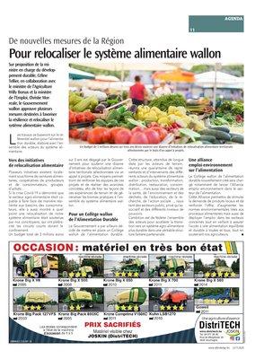 Pour relocaliser le système alimentaire wallon Pour relocaliser le système alimentaire wallon