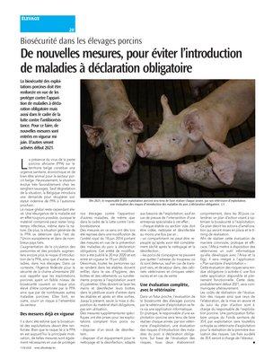 De nouvelles mesures, pour éviter l’introductionde maladies à déclaration obligatoire De nouvelles mesures, pour éviter l’introductionde maladies à déclaration obligatoire