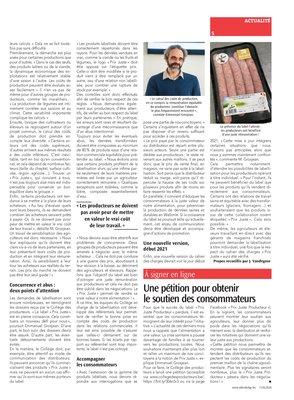 «Le «Prix Juste Producteur» permet de rendre sa vraievaleur à notre alimentation»