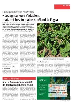 «Les agriculteurs s’adaptent mais ont besoin d’aide», défend la Fugea «Les agriculteurs s’adaptent mais ont besoin d’aide», défend la Fugea