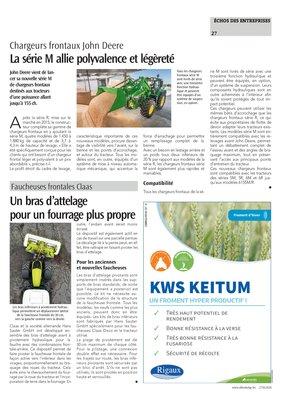 Un bras d’attelagepour un fourrage plus propre