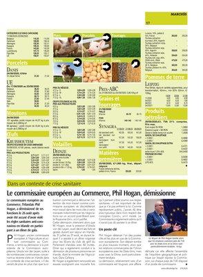 Le commissaire européen au Commerce, Phil Hogan, démissionne Le commissaire européen au Commerce, Phil Hogan, démissionne