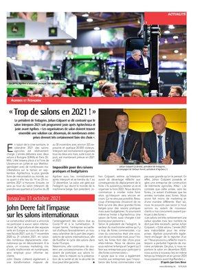 John Deere fait l’impassesur les salons internationaux John Deere fait l’impassesur les salons internationaux