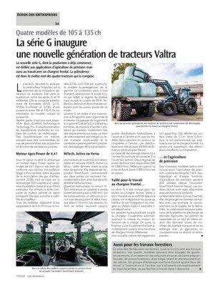 La série G inaugureune nouvelle génération de tracteurs Valtra La série G inaugureune nouvelle génération de tracteurs Valtra