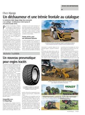 Un nouveau pneumatiquepour engins tractés Un nouveau pneumatiquepour engins tractés