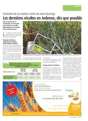 Les dernières récoltes en Ardenne, dès que possible Les dernières récoltes en Ardenne, dès que possible
