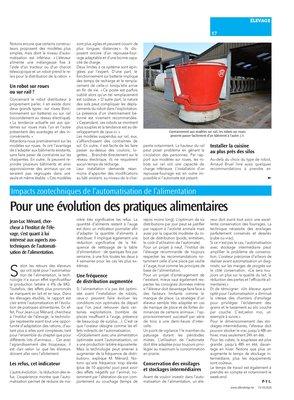 Pour une évolution des pratiques alimentaires Pour une évolution des pratiques alimentaires