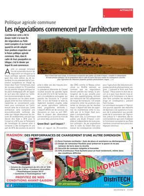 Les négociations commencent par l’architecture verte Les négociations commencent par l’architecture verte