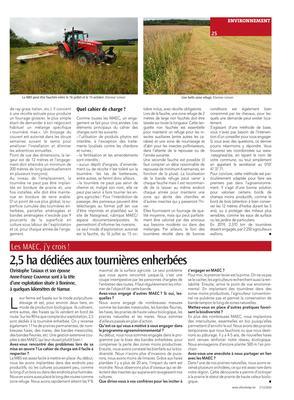 2,5 ha dédiées aux tournières enherbées 2,5 ha dédiées aux tournières enherbées