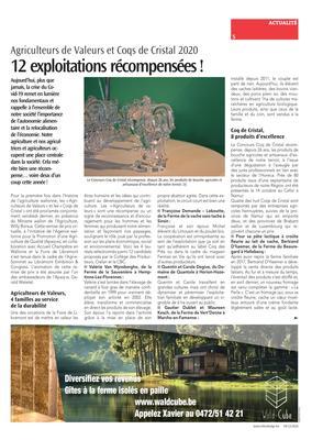 12 exploitations récompensées! 12 exploitations récompensées!