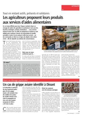 Les agriculteurs proposent leurs produitsaux services d’aides alimentaires Les agriculteurs proposent leurs produitsaux services d’aides alimentaires