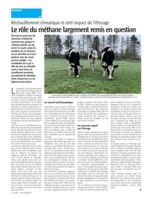 Le rôle du méthane largement remis en question Le rôle du méthane largement remis en question