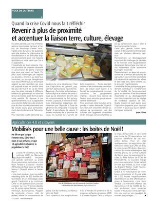 Revenir à plus de proximité et accentuer la liaison terre, culture, élevage Revenir à plus de proximité et accentuer la liaison terre, culture, élevage