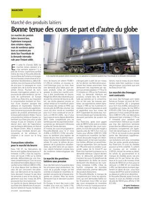 Bonne tenue des cours de part et d’autre du globe