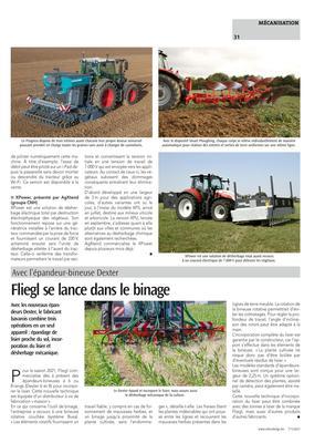 Fliegl se lance dans le binage Fliegl se lance dans le binage