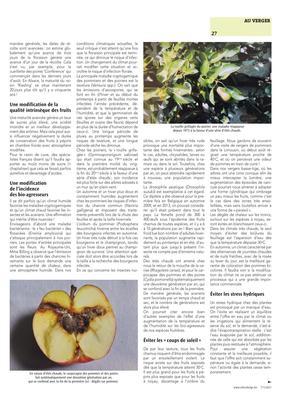 Neuf questions à se poser pour envisager l’avenirde nos vergers, malgré un climat incertain Neuf questions à se poser pour envisager l’avenirde nos vergers, malgré un climat incertain