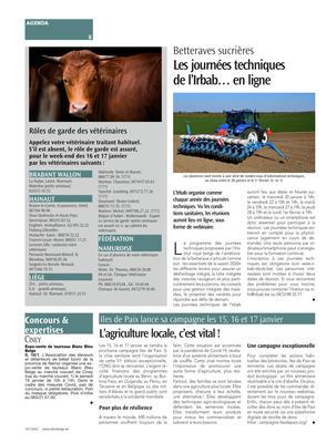 Les journées techniquesde l’Irbab… en ligne Les journées techniquesde l’Irbab… en ligne