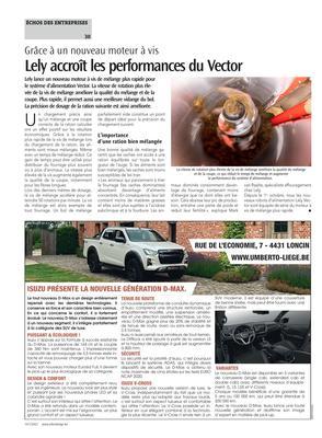 Lely accroît les performances du Vector Lely accroît les performances du Vector