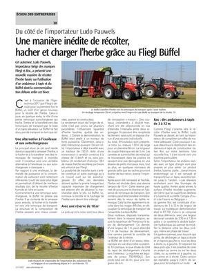 Une manière inédite de récolter,hacher et charger l’herbe grâce au Fliegl Büffel Une manière inédite de récolter,hacher et charger l’herbe grâce au Fliegl Büffel
