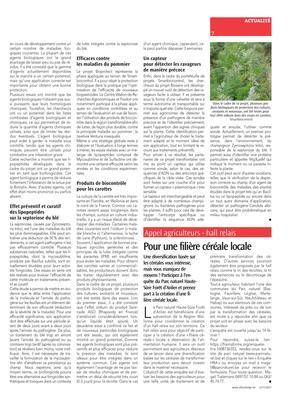 Pour une filière céréale locale Pour une filière céréale locale