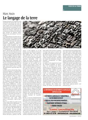 Le langage de la terre Le langage de la terre
