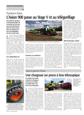 L’Axion 900 passe au Stage V et au télégonflage L’Axion 900 passe au Stage V et au télégonflage