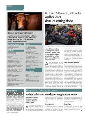Agribex 2021 dans les starting-blocks Agribex 2021 dans les starting-blocks