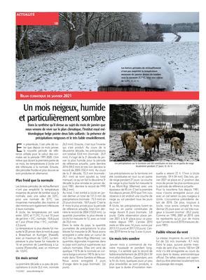 Un mois neigeux, humideet particulièrement sombre Un mois neigeux, humideet particulièrement sombre