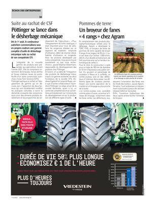 Pöttinger se lance dans le désherbage mécanique Pöttinger se lance dans le désherbage mécanique