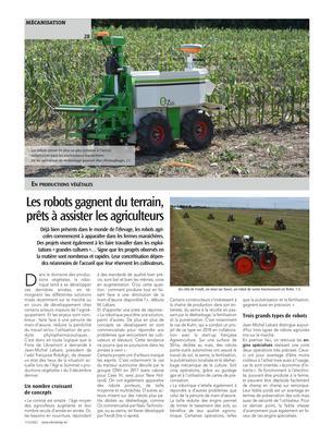 Les robots gagnent du terrain, prêts à assister les agriculteurs Les robots gagnent du terrain, prêts à assister les agriculteurs