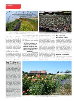 Des fleurs locales, uniques,raisonnées et de saison!