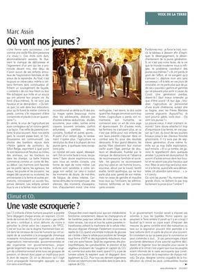 Où vont nos jeunes? Où vont nos jeunes?