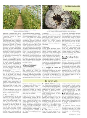 Veiller à gérer aussi l’équilibre dans et autour des parcelles Veiller à gérer aussi l’équilibre dans et autour des parcelles