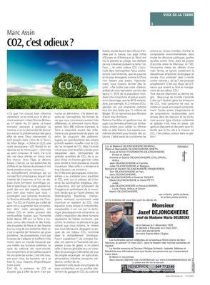 CO2, c’est odieux? CO2, c’est odieux?