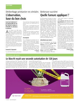 Le Biox-M reçoit une seconde autorisation de 120 jours Le Biox-M reçoit une seconde autorisation de 120 jours