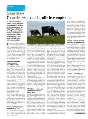 Coup de frein pour la collecte européenne Coup de frein pour la collecte européenne
